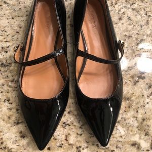 J Crew Factory black patent flats 9